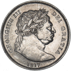 1817 Halfcrown - George III British Silver Coin - Very Nice