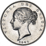 1842 Halfcrown - Victoria British Silver Coin - Superb