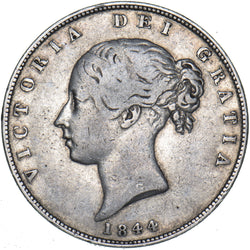 1844 Halfcrown - Victoria British Silver Coin - Nice