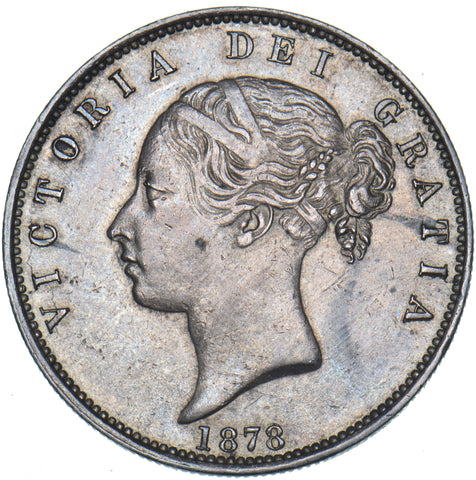 1878 Halfcrown - Victoria British Silver Coin - Very Nice