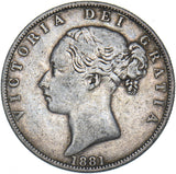 1881 Halfcrown - Victoria British Silver Coin