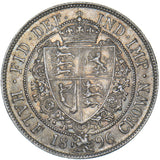 1896 Halfcrown - Victoria British Silver Coin - Very Nice