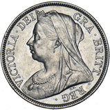 1899 Halfcrown - Victoria British Silver Coin - Very Nice