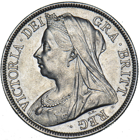 1899 Halfcrown - Victoria British Silver Coin - Very Nice