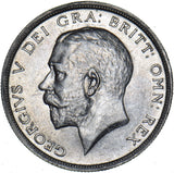 1914 Halfcrown - George V British Silver Coin - Very Nice