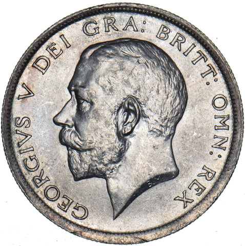 1917 Halfcrown - George V British Silver Coin - Superb