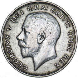 1921 Halfcrown - George V British Silver Coin - Nice