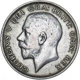 1921 Halfcrown - George V British Silver Coin - Nice