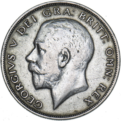 1921 Halfcrown - George V British Silver Coin - Nice