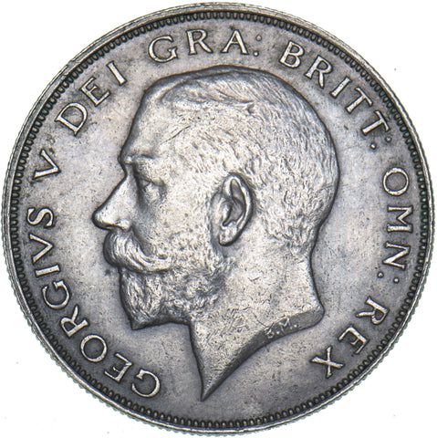 1921 Halfcrown - George V British Silver Coin - Very Nice