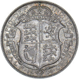 1924 Halfcrown - George V British Silver Coin - Superb