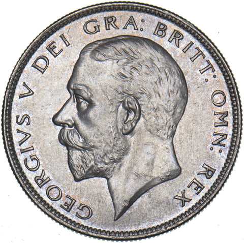 1928 Halfcrown - George V British Silver Coin - Superb