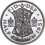 1951 Proof Halfcrown - George VI British  Coin - Superb