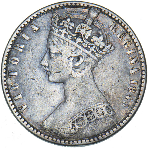 1849 Godless Florin - Victoria British Silver Coin