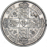 1873 Gothic Florin - Victoria British Silver Coin - Nice
