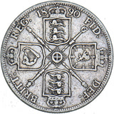 1890 Florin - Victoria British Silver Coin