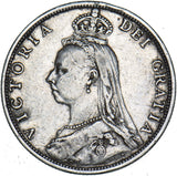 1891 Florin - Victoria British Silver Coin - Nice
