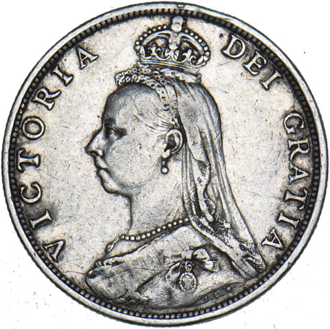1891 Florin - Victoria British Silver Coin - Nice