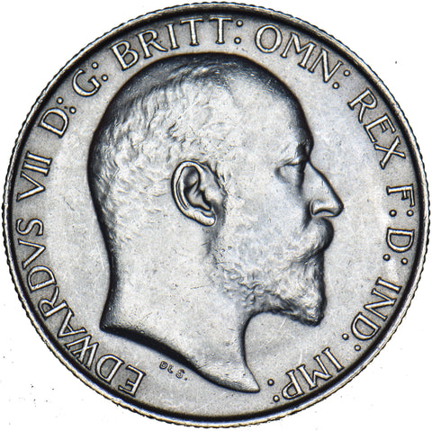 1902 Florin - Edward VII British Silver Coin - Very Nice