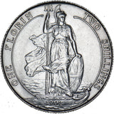1902 Florin - Edward VII British Silver Coin - Very Nice