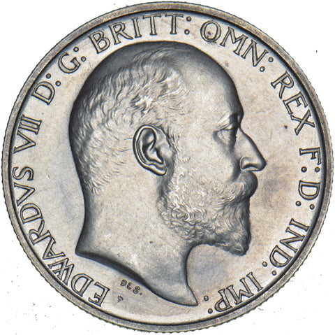 1902 Matt Proof Florin - Edward VII British Silver Coin - Superb