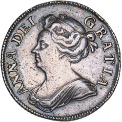 1708 Shilling - Anne British Silver Coin - Very Nice