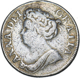 1711 Shilling (Ex-Mount) - Anne British Silver Coin
