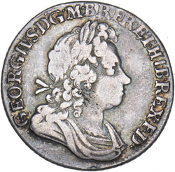 1723 SSC Shilling - George I British Silver Coin - Nice