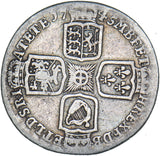 1745 Lima Shilling - George II British Silver Coin
