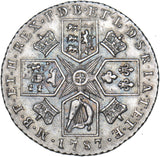 1787 Shilling - George III British Silver Coin - Very Nice