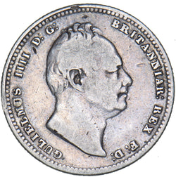 1834 Shilling - William IV British Silver Coin