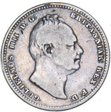 1834 Shilling - William IV British Silver Coin