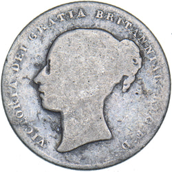 1848 Shilling - Victoria British Silver Coin