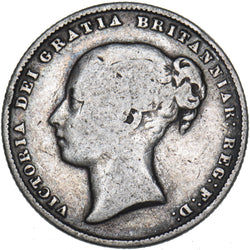 1866 Shilling - Victoria British Silver Coin
