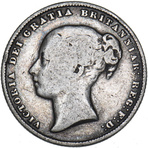 1866 Shilling - Victoria British Silver Coin