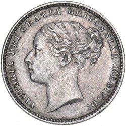 1883 Shilling - Victoria British Silver Coin - Very Nice
