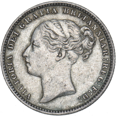 1884 Shilling - Victoria British Silver Coin - Nice