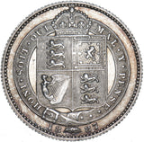 1887 Shilling - Victoria British Silver Coin - Very Nice