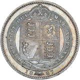 1887 Shilling - Victoria British Silver Coin - Superb