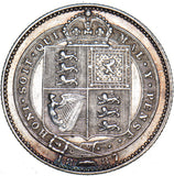 1887 Shilling - Victoria British Silver Coin - Nice