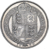 1889 Shilling (Small Head) - Victoria British Silver Coin - Very Nice
