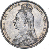 1890 Shilling - Victoria British Silver Coin - Nice