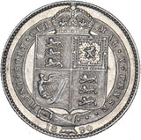 1890 Shilling - Victoria British Silver Coin - Nice