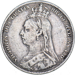 1891 Shilling - Victoria British Silver Coin