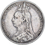 1891 Shilling - Victoria British Silver Coin