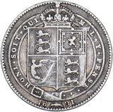 1891 Shilling - Victoria British Silver Coin