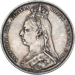 1891 Shilling - Victoria British Silver Coin - Nice