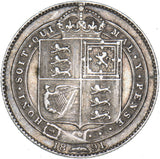 1891 Shilling - Victoria British Silver Coin - Nice