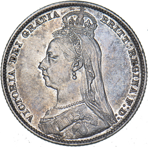 1891 Shilling - Victoria British Silver Coin - Very Nice