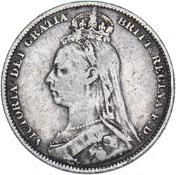 1892 Shilling - Victoria British Silver Coin
